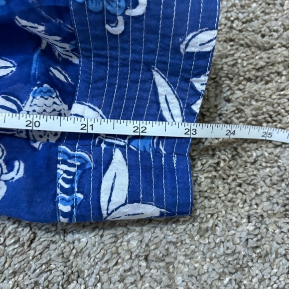 Beau & Ro Murray Pant in Classic Blue Floral Size Small Wide Leg High Waist - Picture 5 of 7